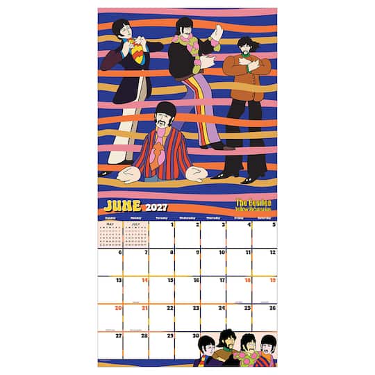 2027 The Beatles: Yellow Submarine Wall Calendar